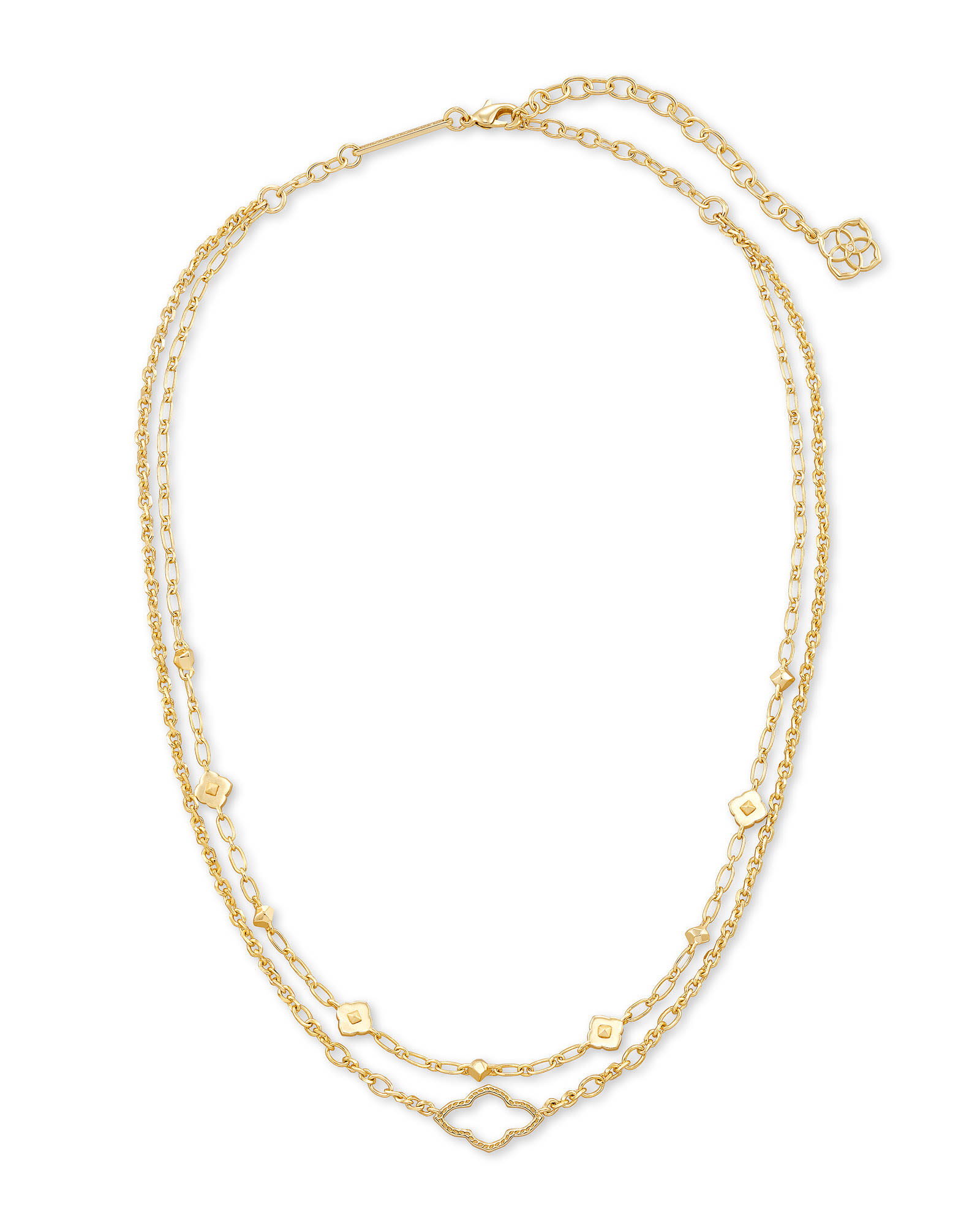 Abbie Multi Strand Necklace in Silver